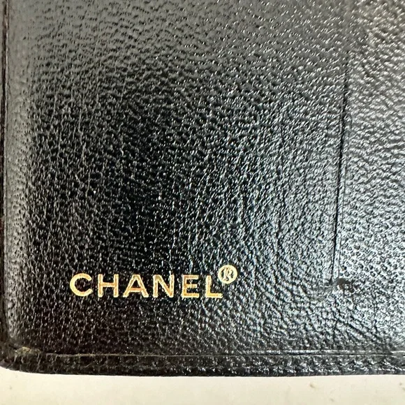 Chanel VINTAGE NEVER USED Black Caviar Leather Card Holder - Picture 6 of 9